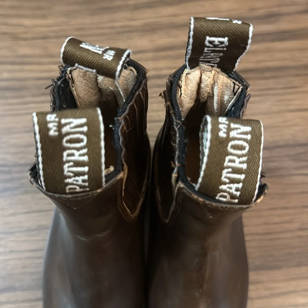 Kids Brown Leather Ankle Boots